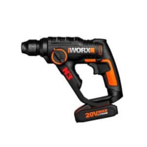 Акумулаторен перфоратор WORX WX390 с 20V Li-Ion батерия за бетон и дърво, лек и мощен инструмент