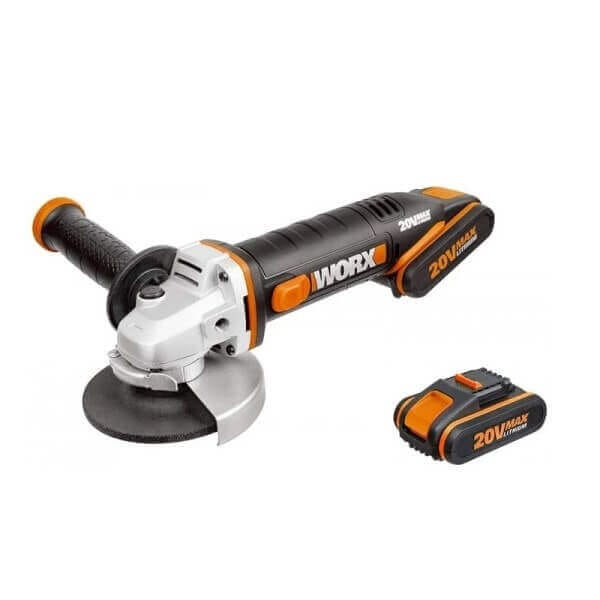 Акумулаторен ъглошлайф Worx WX800 20V 2х2Ah Li-ion Акумулаторен ъглошлайф Worx WX800 20V 2х2Ah Li-ion
