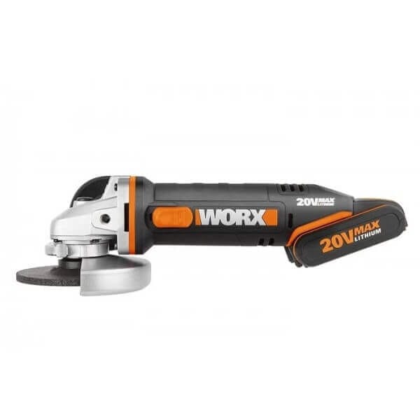 Акумулаторен ъглошлайф Worx WX800 20V 2х2Ah Li-ion Акумулаторен ъглошлайф Worx WX800 20V 2х2Ah Li-ion