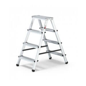 Алуминиева двустранна стълба Multisystem 2x4 стъпала, лека домакинска алуминиева стълба за дома