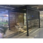 Алуминиева пергола с подвижен ламелен покрив My Garden TLC190, 292х292х240 см