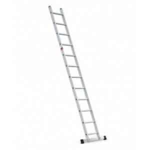Алуминиева стълба Multisystem еднораменна 12 стъпала, лека и здрава алуминиева стълба за работа до 4.24 м