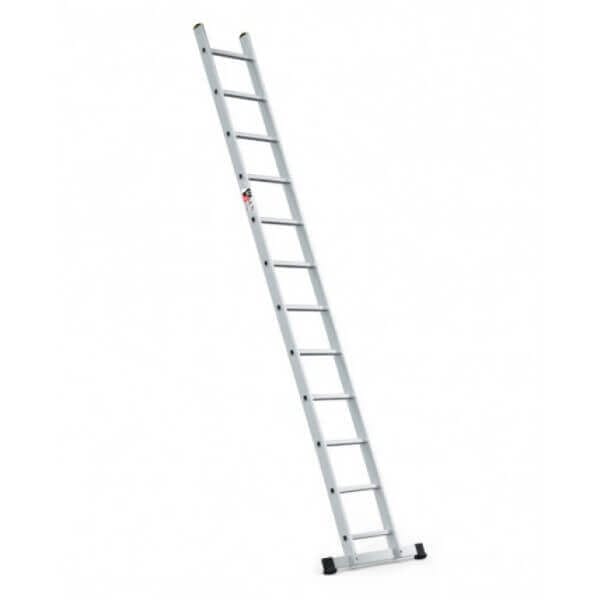 Алуминиева стълба Multisystem еднораменна 12 стъпала, лека и здрава алуминиева стълба за работа до 4.24 м Алуминиева стълба Multisystem еднораменна 12 стъпала, лека и здрава алуминиева стълба за работа до 4.24 м