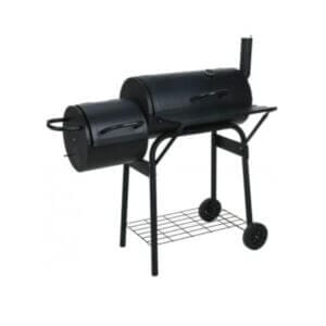 Барбекю Ziel Grill CG015-S Smoker на въглища с функция за опушване и термометър, стоманено шаси