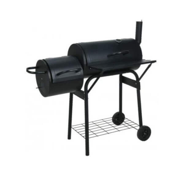 Барбекю Ziel Grill CG015-S Smoker на въглища с функция за опушване и термометър, стоманено шаси Барбекю Ziel Grill CG015-S Smoker на въглища с функция за опушване и термометър, стоманено шаси