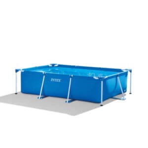 Басейн Intex Rectangular Frame 300x200x75 см с поцинковани греди, надземен и бюджетен семеен басейн
