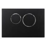 Бутон за вграждане Cascada Round Black matte, черен мат