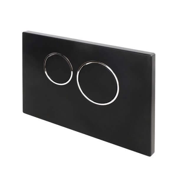 Бутон за вграждане Cascada Round Black matte, черен мат Бутон за вграждане Cascada Round Black matte, черен мат