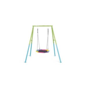 Детска люлка Intex 44111 кръгла цветна люлка с метална конструкция за деца 3-10 години в градината