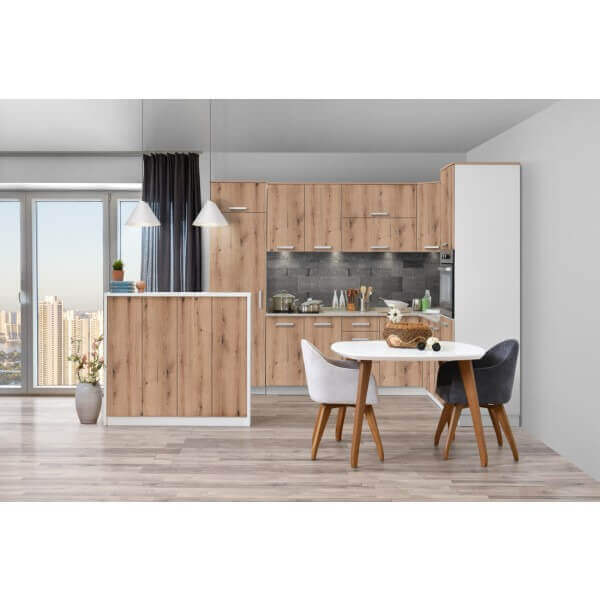 Долен шкаф тип колона за вграждане за фурна Matis D60 RV, Дъб Артисан, 60 x 57 x 222 см Долен шкаф тип колона за вграждане за фурна Matis D60 RV, Дъб Артисан, 60 x 57 x 222 см