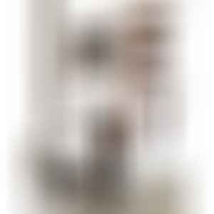 Долен шкаф за баня Макена Карлота с мивка, PVC, водоустойчив шкаф с две чекмеджета и порцеланова мивка