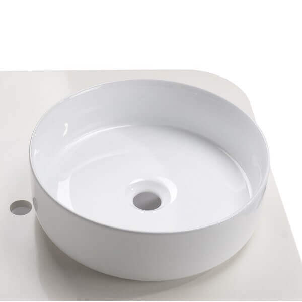 Долен шкаф за баня с порцеланова мивка и кварцов плот Makena Долен шкаф за баня с порцеланова мивка и кварцов плот Makena