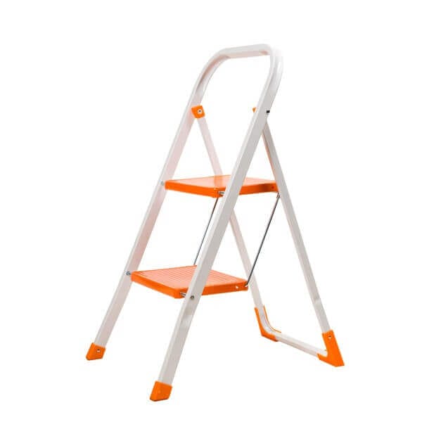 Домакинска метална стълба 2 стъпала, лека и здрава метална стълба за домакинството и ремонт. Домакинска метална стълба 2 стъпала, лека и здрава метална стълба за домакинството и ремонт.