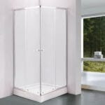 Душ кабина квадратна Cascada без корито 90x90x195 см, мат стъкло 8126ER