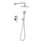 Душ комплект за вграждане Cascada ZS-C2009A, хром