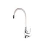 Едноръкохватков смесител за кухня Cascada Classic, бял