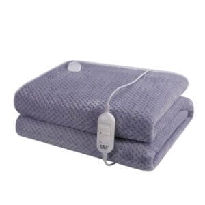 Електрическо одеяло 150 x 80 см с мек Coral Fleece, 3 настройки и защита от прегряване