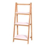 Етажерка на три нива, сгъваема, Бор/МДФ, 42x25.5x97.5 см