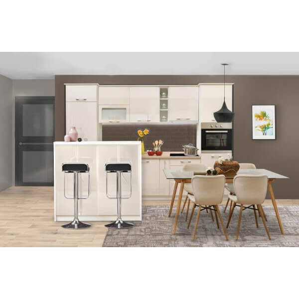 Горен шкаф IN MDF VH60 B, бежов гланц, 60x31x72 см Горен шкаф IN MDF VH60 B, бежов гланц, 60x31x72 см