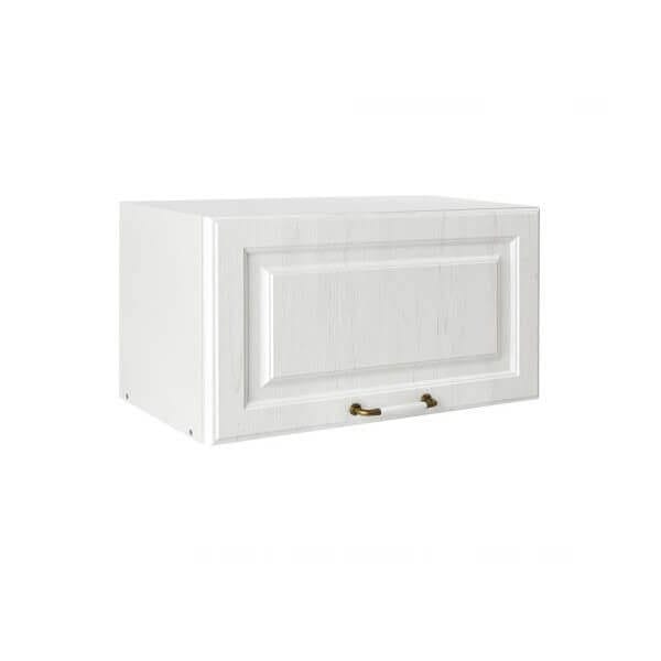 Горен шкаф с една повдигаща врата Rustic VH80/36 в бяло, идеален за кухня и баня, с практичен дизайн. Горен шкаф с една повдигаща врата Rustic VH80/36 в бяло, идеален за кухня и баня, с практичен дизайн.