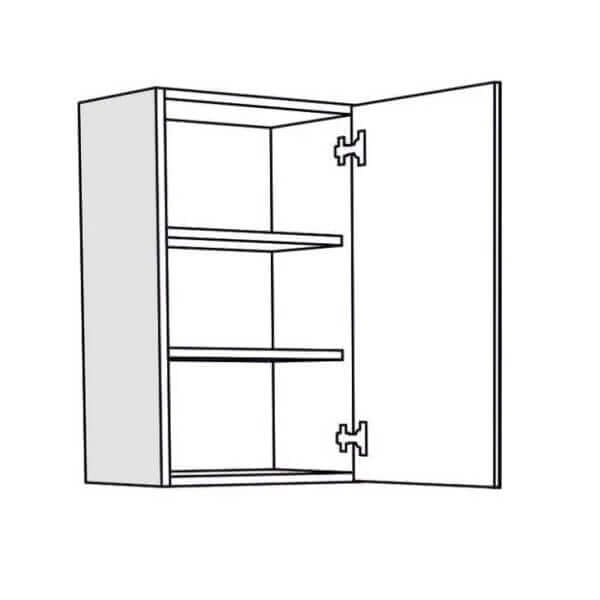 Горен шкаф V45 с една врата и два рафта, Дъб Артисан Горен шкаф V45 с една врата и два рафта, Дъб Артисан
