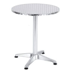 Градинска алуминиева маса My Garden SC-052, лека алуминиева маса за градина с диаметър 60 см, стилна и устойчива.