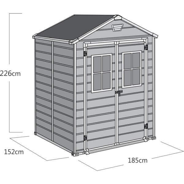 Градинска барака Keter Manor Breteuil, 226х152х185 см Градинска барака Keter Manor Breteuil, 226х152х185 см
