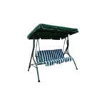 Градинска люлка My Garden TLS001, Бяло/Зелено райе, 170 x 110 x 153 см