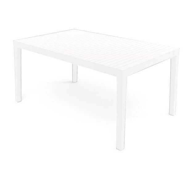 Градинска маса Ipae-Progarden Palau, бяла пластмасова градинска маса, идеална за семейни вечери на открито. Градинска маса Ipae-Progarden Palau, бяла пластмасова градинска маса, идеална за семейни вечери на открито.