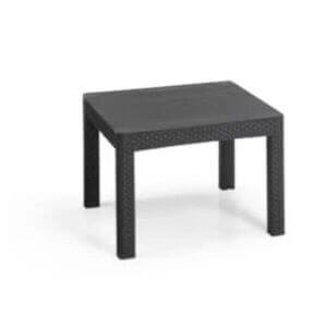 Градинска маса Keter Orlando 59см, квадратна градинска маса графит, UV защитена, идеална за открито.