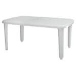 Градинска маса Prima Salone, 140x85 см, бяла