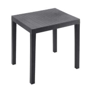 Градинска ПВЦ маса Ipae-progarden CLUB CLU028AN, лека пластмасова маса за градина в антрацит