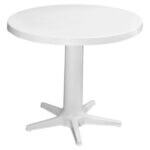 Градинска PVC маса Prima Rose бяла ø75 см