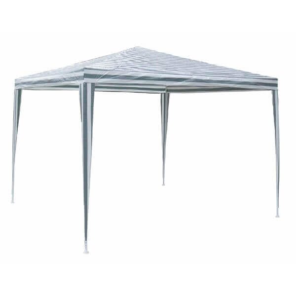 Градинска шатра My Garden TLC001 3x3 м бяла и зелена шатра с полиетилен за градински събития Градинска шатра My Garden TLC001 3x3 м бяла и зелена шатра с полиетилен за градински събития