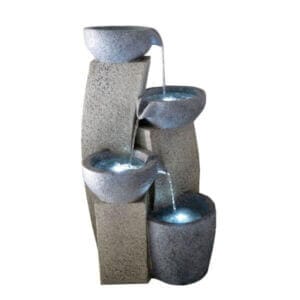 Градински LED фонтан My Garden R3220010XTQ, полирезинов воден фонтан за външна употреба с LED осветление