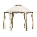 Градински шестоъгълен павилион My Garden TLC135, 3.5 м, двоен покрив