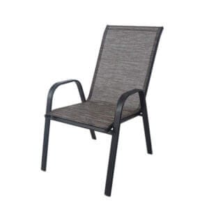 Градински стол My Garden SC-092 метален с текстил, компактен и удобен за градински мебели My Garden