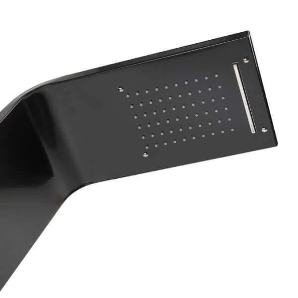 Хидромасажен душ панел Cascada черен 20x7x150 см Хидромасажен душ панел Cascada черен 20x7x150 см