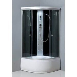Хидромасажна душ кабина Cascada 2515 овал с масажор, компютърен контрол и овална форма 90x90 см