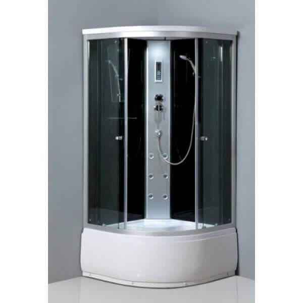Хидромасажна душ кабина Cascada 2515 овал с масажор, компютърен контрол и овална форма 90x90 см Хидромасажна душ кабина Cascada 2515 овал с масажор, компютърен контрол и овална форма 90x90 см