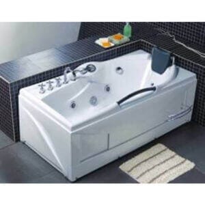 Хидромасажна вана Cascada 1015 правоъгълна с дюзи, контролен панел и декоративно осветление за релакс