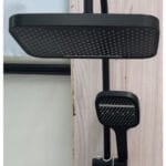 Каскаден душ комплект Black SL-1211HDB, 33х22 см с душ слушалка 13 см