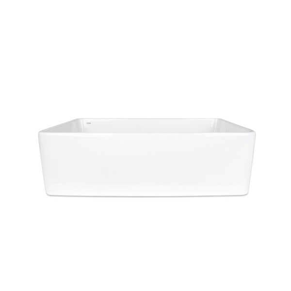 Керамична кухненска мивка Cascada, с едно корито, бял гланц Керамична кухненска мивка Cascada, с едно корито, бял гланц