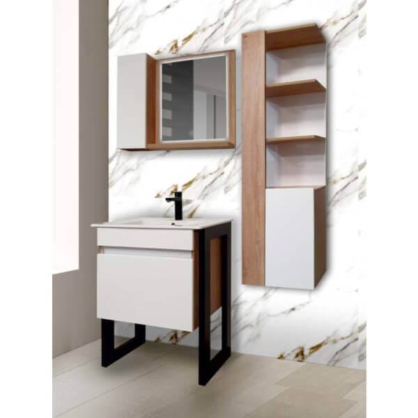 Колона за баня Макена Карлота, Бял Колона за баня Макена Карлота, Бял