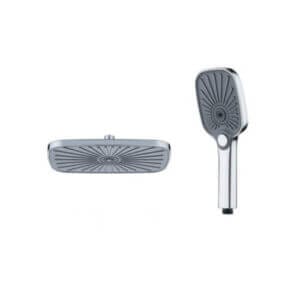 Комплект душ глава и душ слушалка CASCADA Chrome SL-1204HD с душ комплект хром и 3 функции за баня