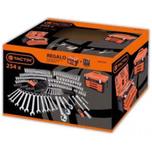 Комплект инструменти в куфар Tactix 254 бр с професионални инструменти за дома и индустрията