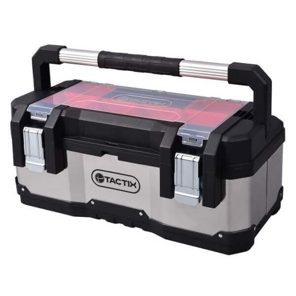 Куфар за инструменти TACTIX с 3 чекмеджета, практичен инструментален куфар за организиране на инструменти. Куфар за инструменти TACTIX с 3 чекмеджета, практичен инструментален куфар за организиране на инструменти.