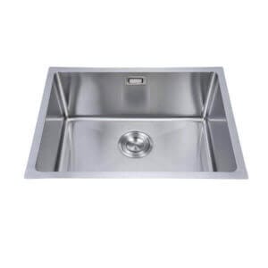 Кухненска мивка Алпака Cascada D5441H, полирана неръждаема стомана с преливник и заоблени ъгли