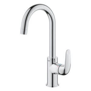 Кухненски смесител GROHE L Swift, Хром, Въртящ се чучур