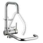 Кухненски смесител Makena FF01, Хром, със сгъваема функция